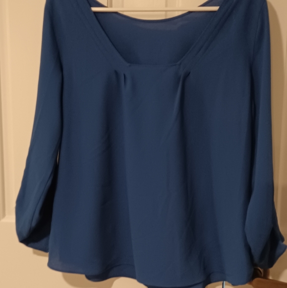 Blue blouse, NEW! size 6 - Picture 3 of 5
